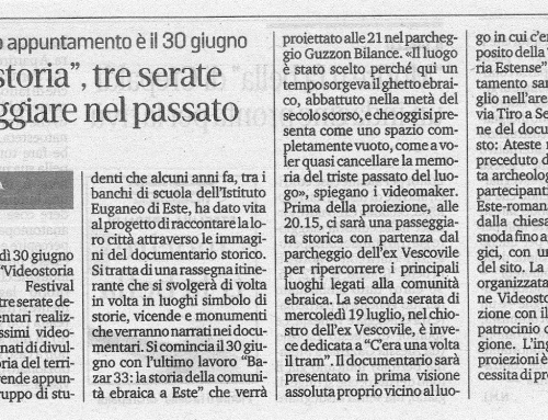 Videostoria, tre serate per viaggiare nel passato