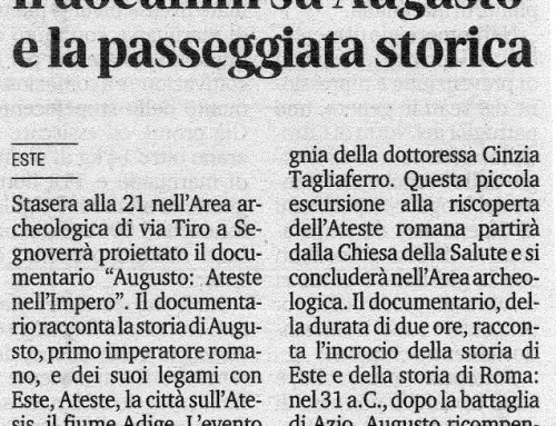 Il docufilm su Augusto e la passeggiata storica